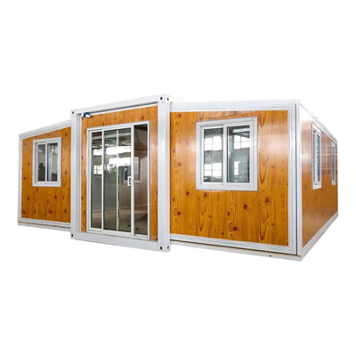 3 Chambres à coucher Mobiles modernes préfabriquées maison de conteneurs extensible fenêtre en alliage d'aluminium