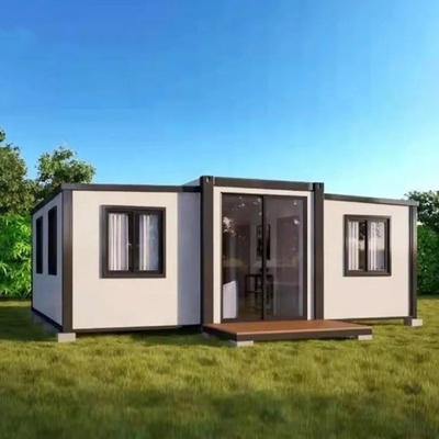 Construire rapidement standard double aile pliable maison de conteneur extensible mobile