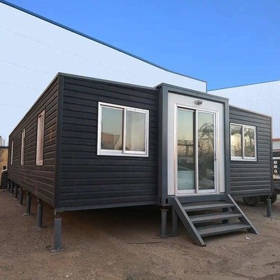 Q235 cadre en acier maison de conteneurs extensible avec 2/3 chambres luxueuses villas hôtel maison à vendre