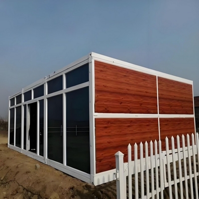 Maison de conteneurs pliables en acier galvanisé facile à installer et à transporter