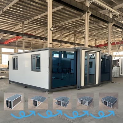 Maison de conteneurs extensible de 40 pieds avec 2 chambres à coucher Salon Cuisine Salle de bains