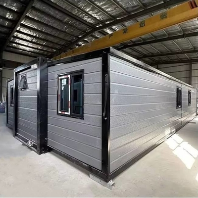 3 chambres à coucher expandables maisons de conteneurs préfabriquées de 40 pieds